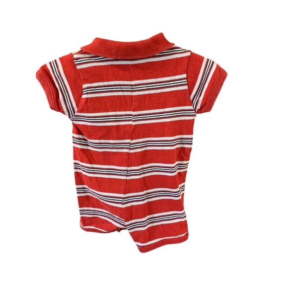 Vintage DIsney Baby Boys Infant Baby 0 3 Months Striped Shorts 1 Piece Romper Re - Picture 4 of 4